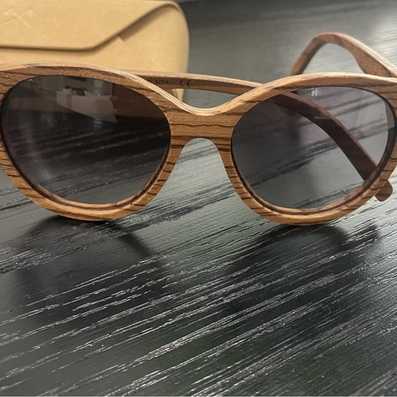 Shwood Madison Sunglasses with Zebra wood! - Picture 3 of 7